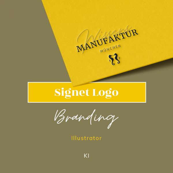 Produktbild für Signet Logo Branding Training der WissensMANUFAKTUR im KREATIVSTUDIO München
