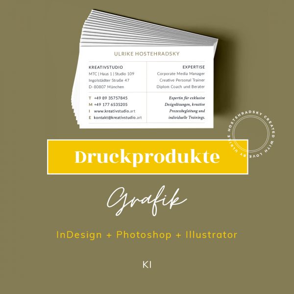 Produktbild für Grafik Design Training im Bereich Druckprodukte der WissensMANUFAKTUR im KREATIVSTUDIO München