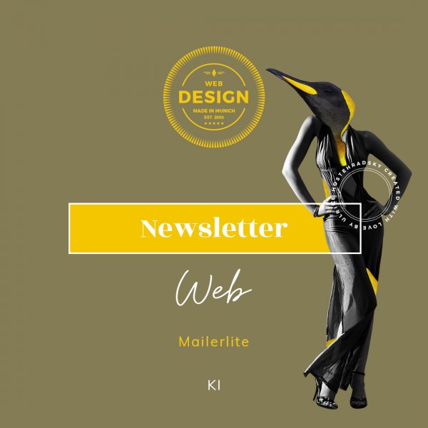 Produktbild für Webdesign Training mit MailerLite Newsletter der WissensMANUFAKTUR im KREATIVSTUDIO München
